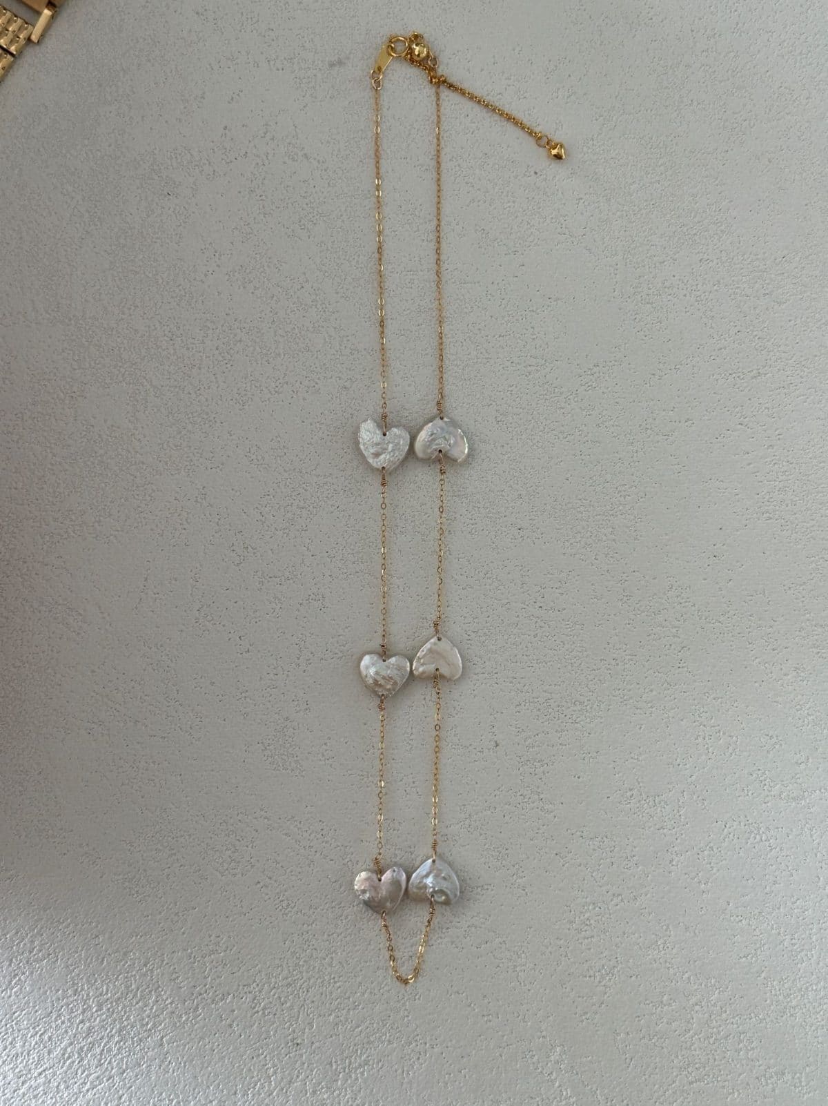 handcrafted baroque pearl gift necklaces — U.S. Gold-Filled Heart Pearl Cluster Necklace | PoetPearl handcrafted jewelry