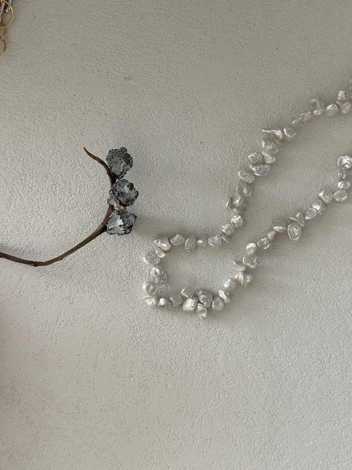 delicate freshwater pearl necklaces — Sterling Silver Keshi Pearl Necklace | PoetPearl handcrafted jewelry
