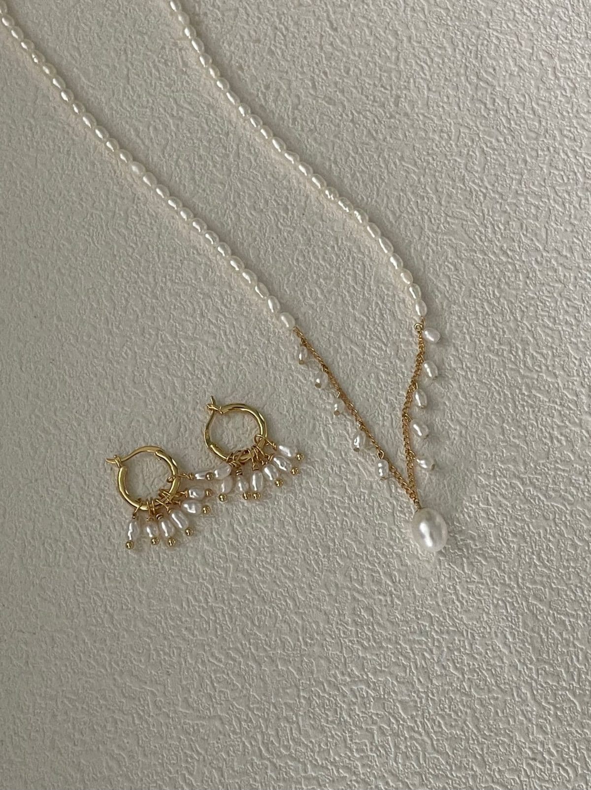delicate freshwater pearl necklaces — U.S. 14K Gold-Filled French Fairy Layered Pearl Necklace | PoetPearl handcrafted jewelry