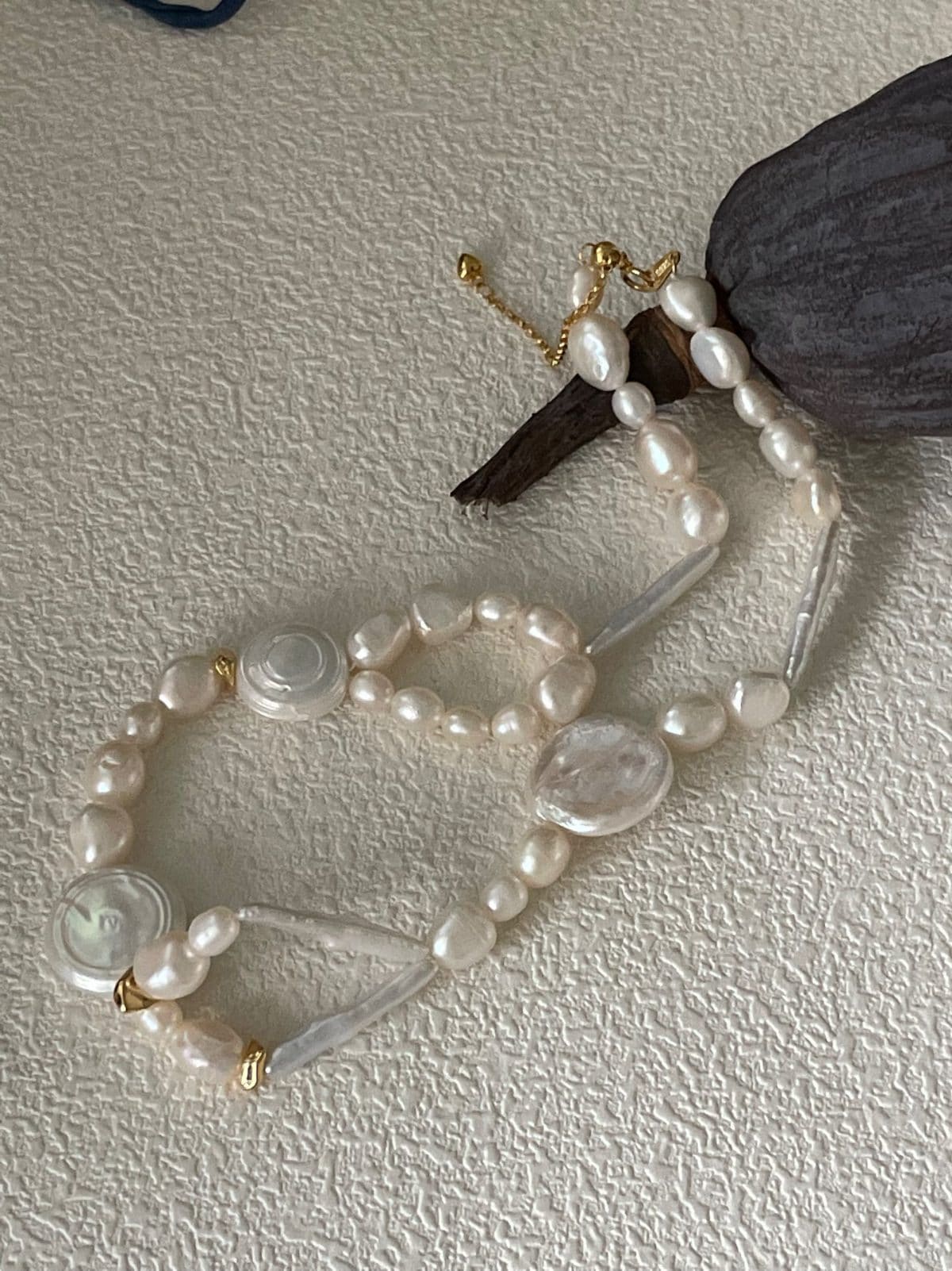 delicate freshwater pearl necklaces — 18K Gold-Plated Silver French Choker Necklace | PoetPearl handcrafted jewelry