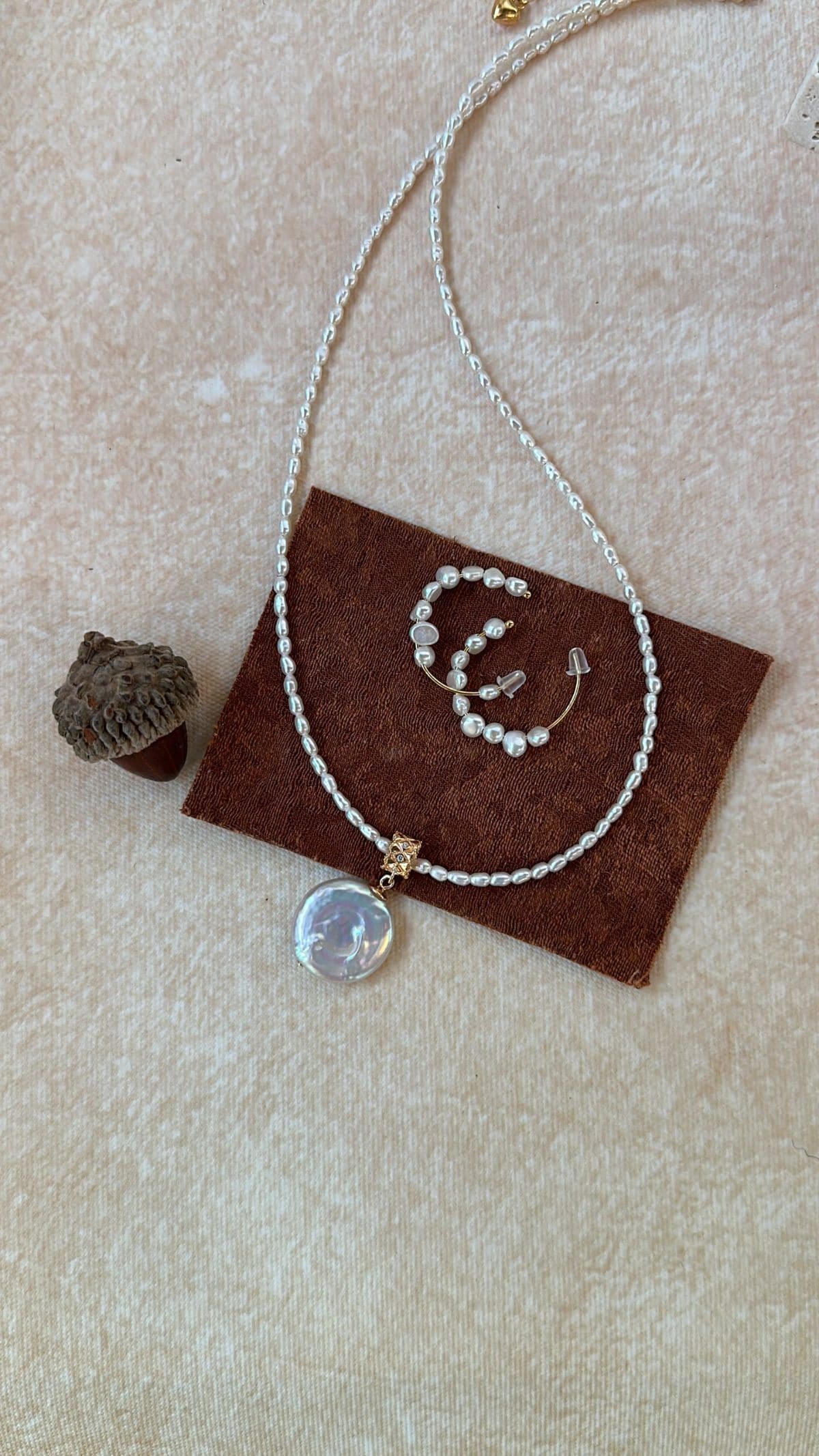 minimalist baroque pearl necklaces — 18K Gold-Plated Silver Roman Baroque Pendant Necklace | PoetPearl handcrafted jewelry