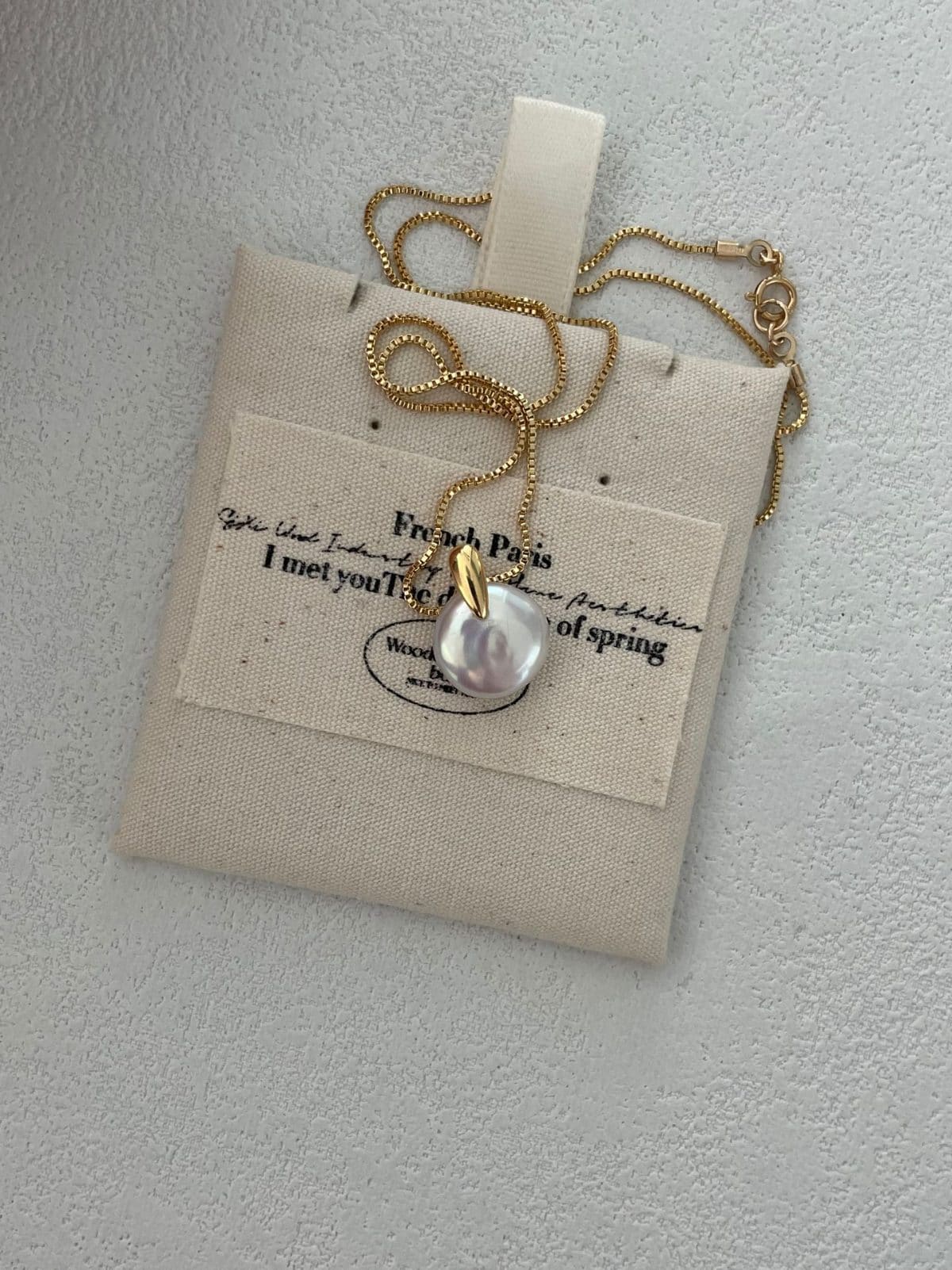 delicate freshwater pearl necklaces — U.S. 14K Gold-Filled Chain Small Round Clasp Pearl Necklace | PoetPearl handcrafted jewelry