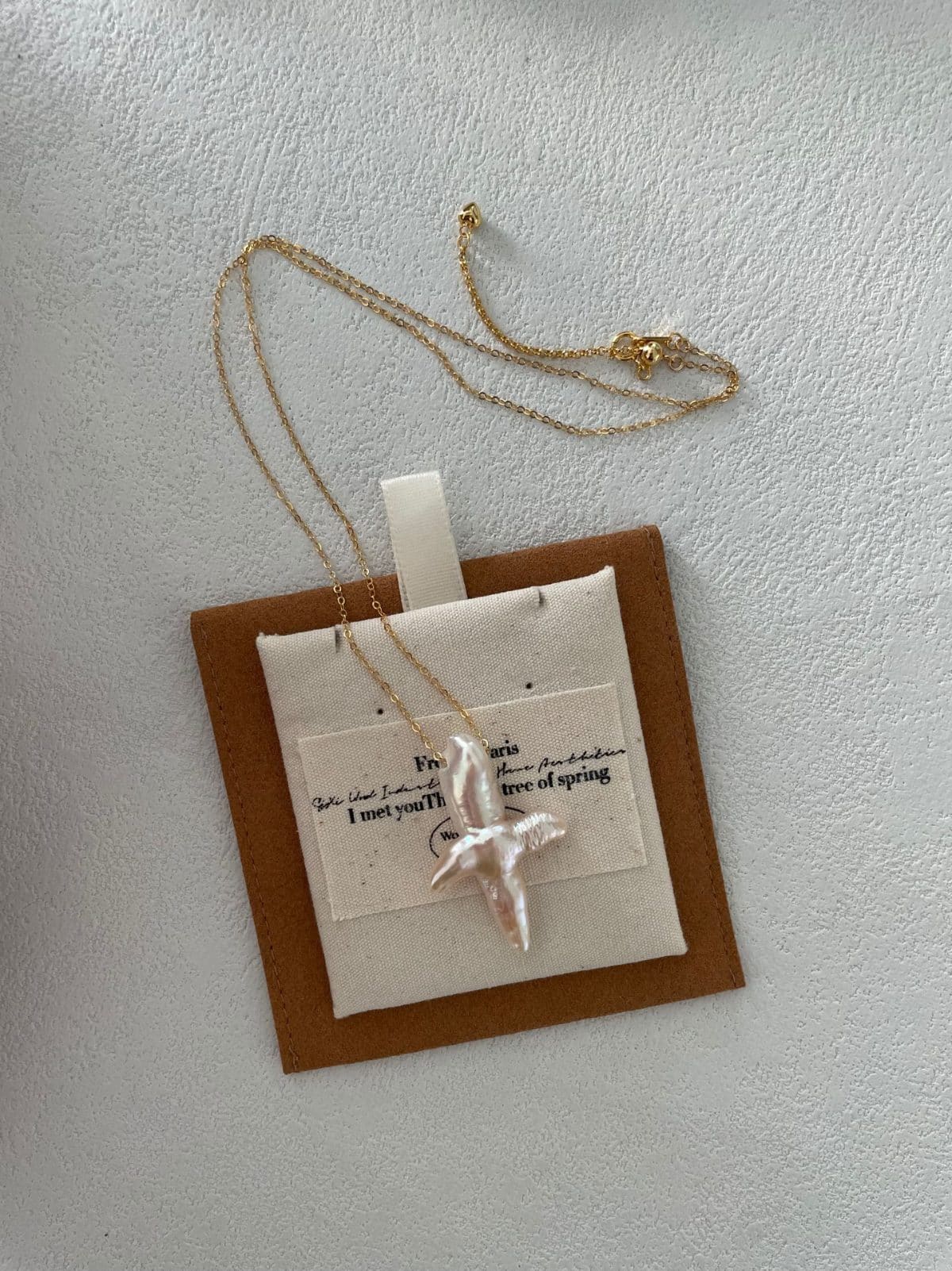 handcrafted baroque pearl gift necklaces — U.S. 14K Gold-Filled Chain Cross Baroque Pearl Necklace | PoetPearl handcrafted jewelry