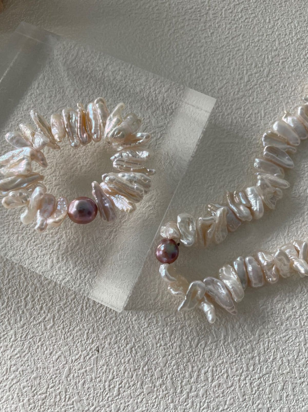 minimalist baroque pearl necklaces — Sterling Silver Sunflower Baroque Pearl Necklace | PoetPearl handcrafted jewelry