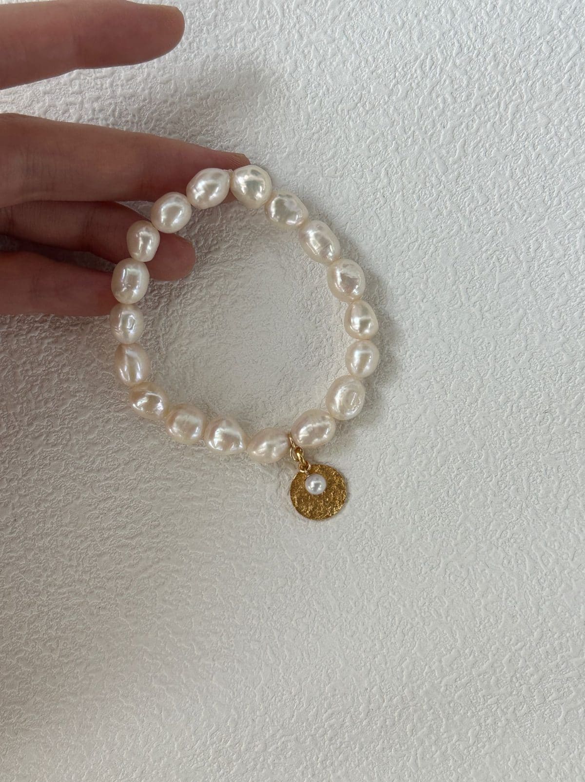 delicate freshwater pearl bracelets — 18K Gold-Plated Silver Clasp Gardener Pearl Bracelet | PoetPearl handcrafted jewelry