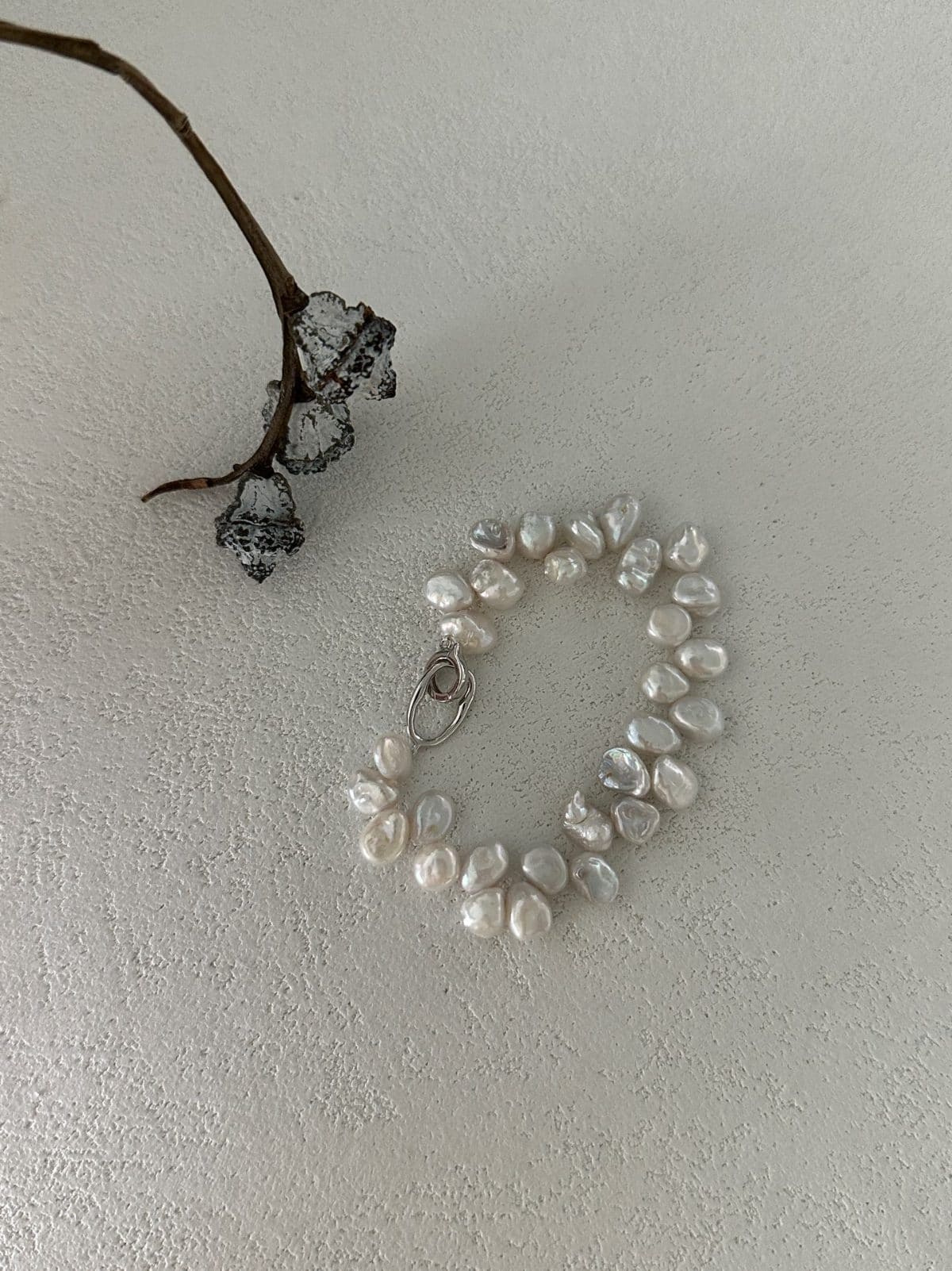 delicate freshwater pearl bracelets — Sterling Silver Keshi Pearl Bracelet | PoetPearl handcrafted jewelry