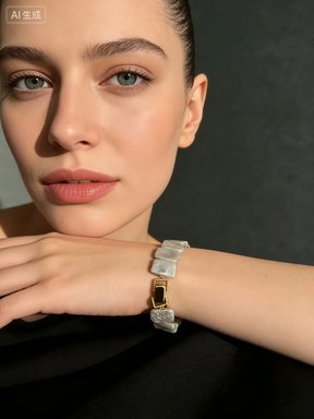 minimalist baroque pearl bracelets — 18K Gold-Plated Silver Watch-Style Baroque Pearl Bracelet | PoetPearl handcrafted jewelry