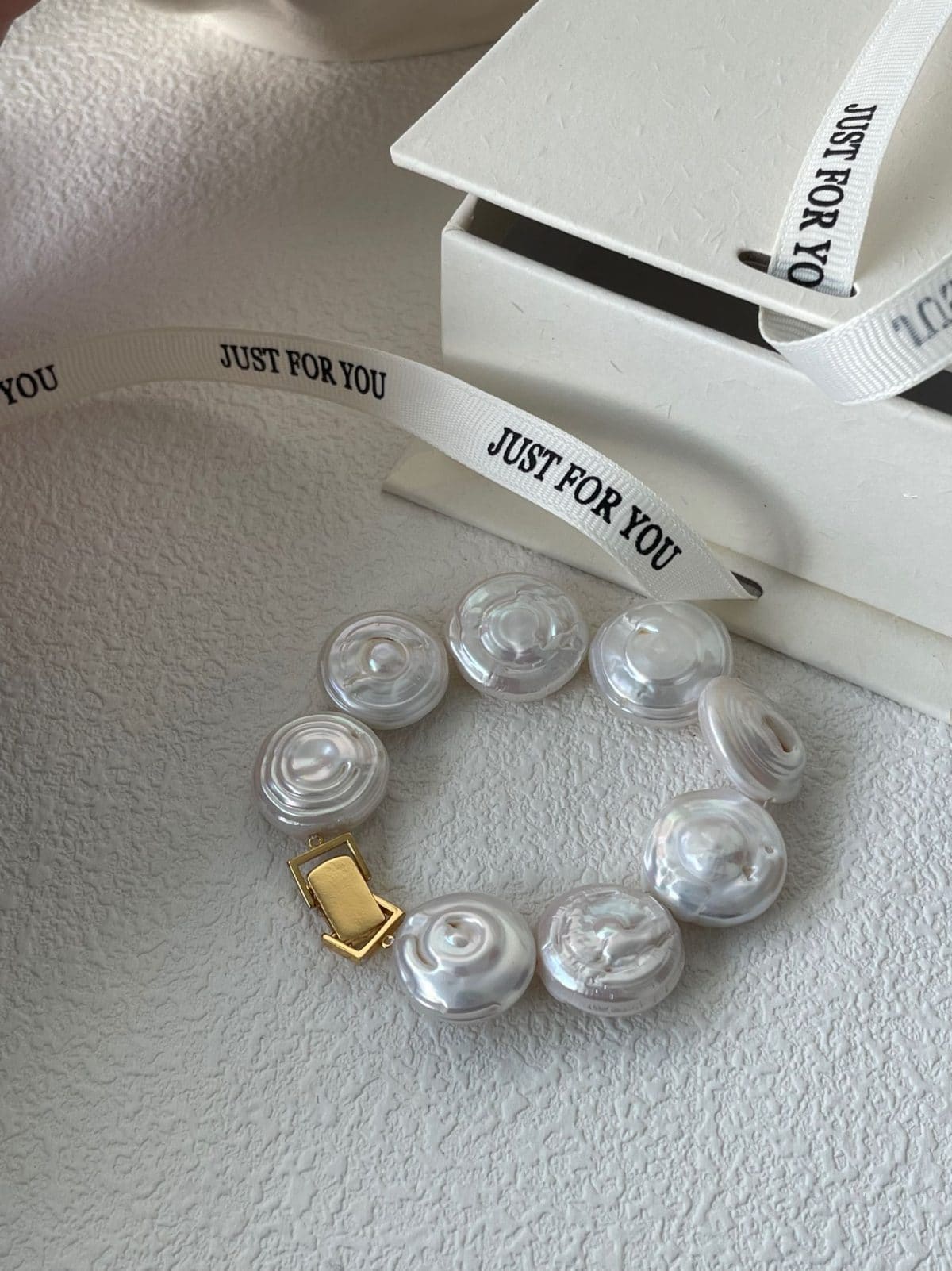 statement large baroque pearl bracelets — 18K Gold-Plated Silver Roman Holiday Bracelet | PoetPearl handcrafted jewelry