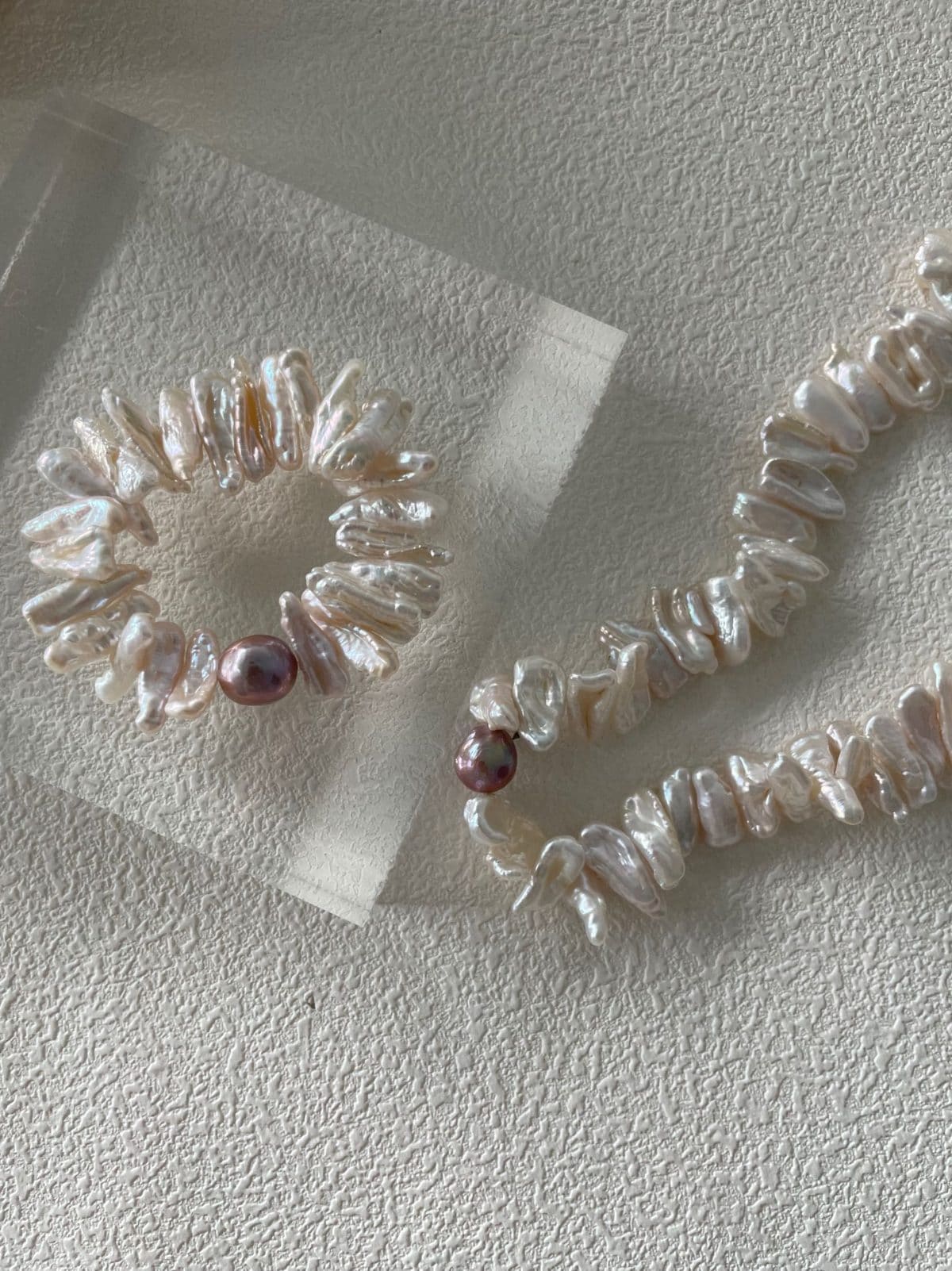 minimalist baroque pearl bracelets — Sunflower Baroque Pearl Bracelet | PoetPearl handcrafted jewelry