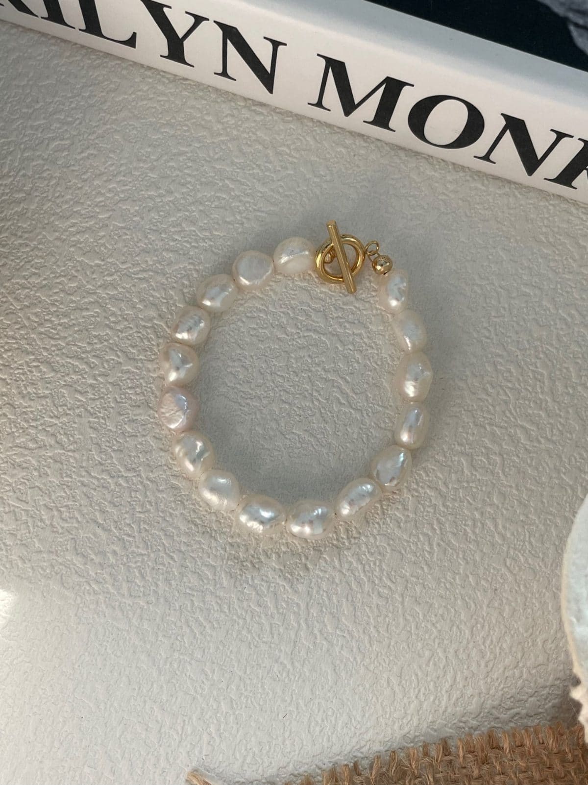 delicate freshwater pearl bracelets — Japanese 14K Gold-Filled Irregular Baroque Pearl Bracelet | PoetPearl handcrafted jewelry