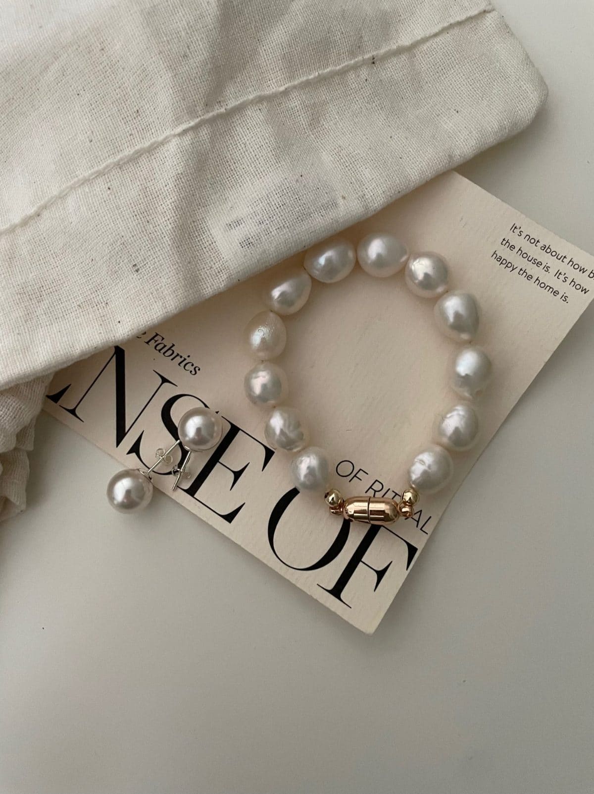minimalist baroque pearl bracelets — 14K Gold-Filled Edison Pearl Bracelet | PoetPearl handcrafted jewelry