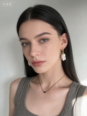 minimalist baroque pearl earrings — 18K Gold-Plated Silver Baroque Pearl Drop Earrings | PoetPearl handcrafted jewelry