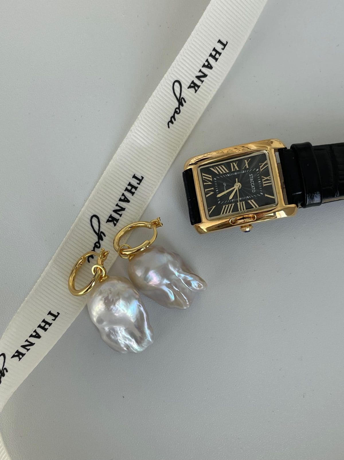minimalist baroque pearl earrings — 18K Gold-Plated Silver Baroque Pearl Drop Earrings | PoetPearl handcrafted jewelry