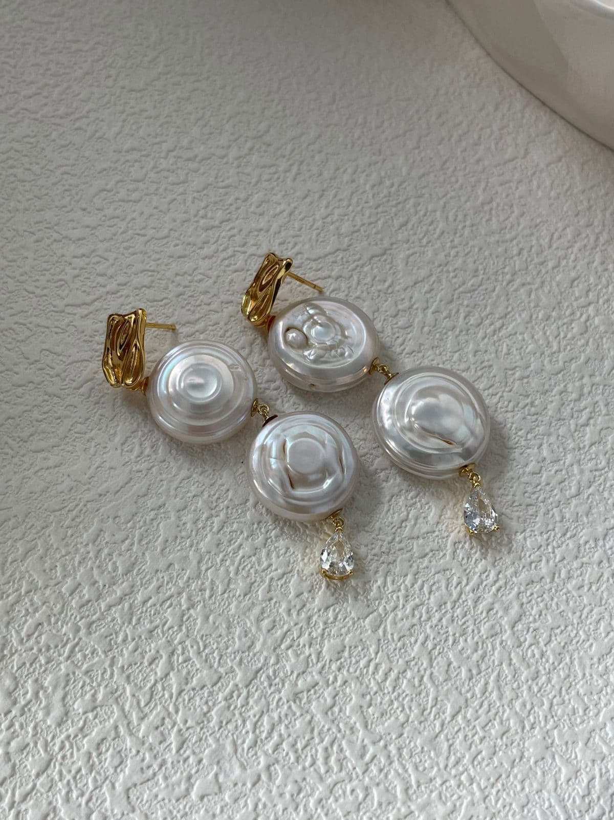 statement large baroque pearl earrings — Roman Holiday Dual-Style Earrings | PoetPearl handcrafted jewelry