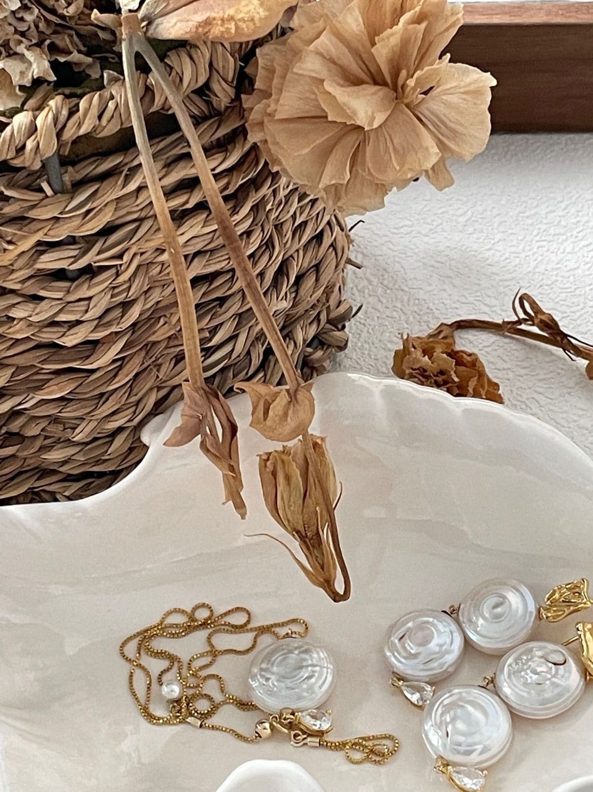 statement large baroque pearl earrings — Roman Holiday Dual-Style Earrings | PoetPearl handcrafted jewelry
