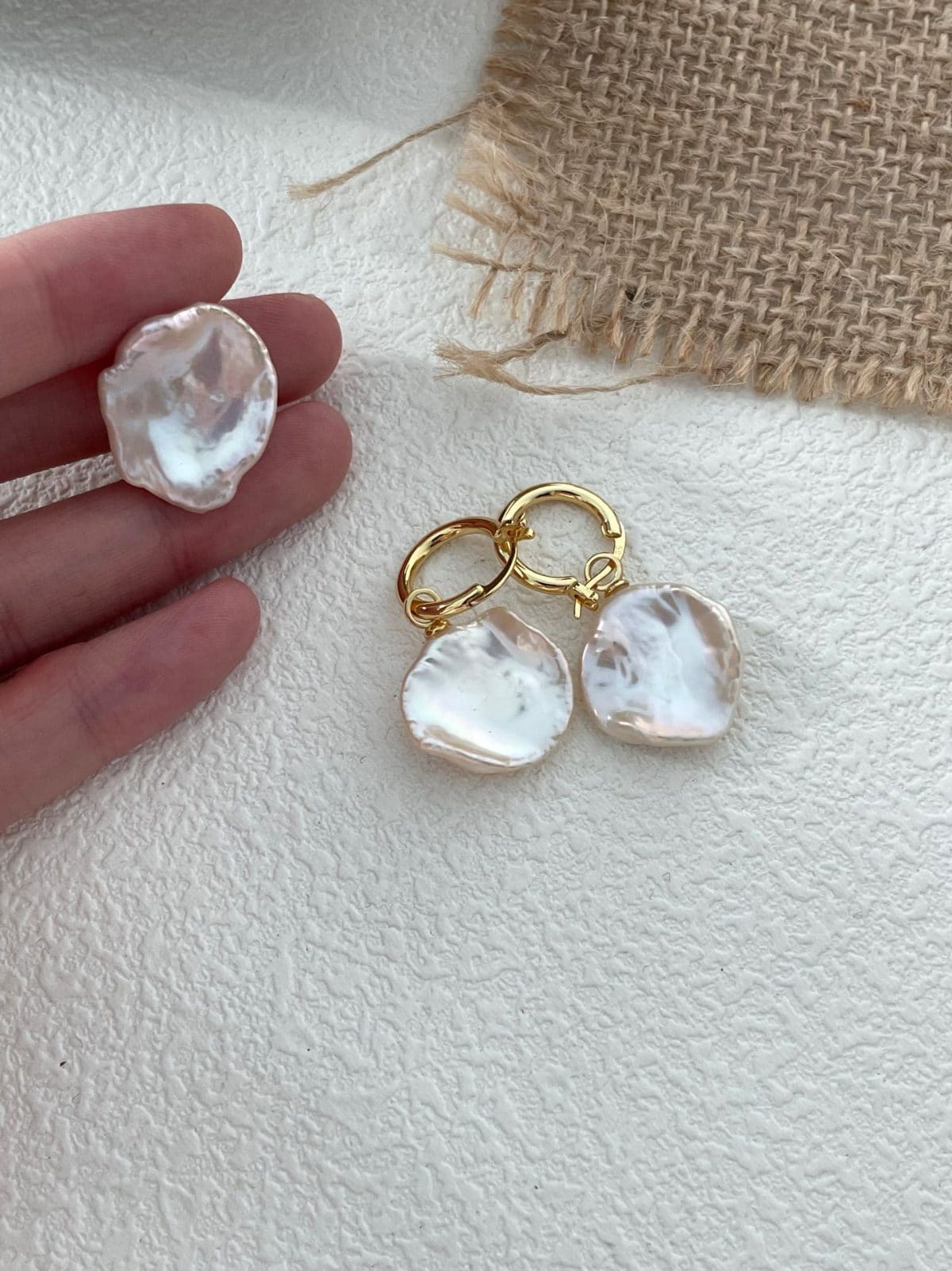 delicate freshwater pearl rings — Sterling Silver Petal Pearl Ring | PoetPearl handcrafted jewelry