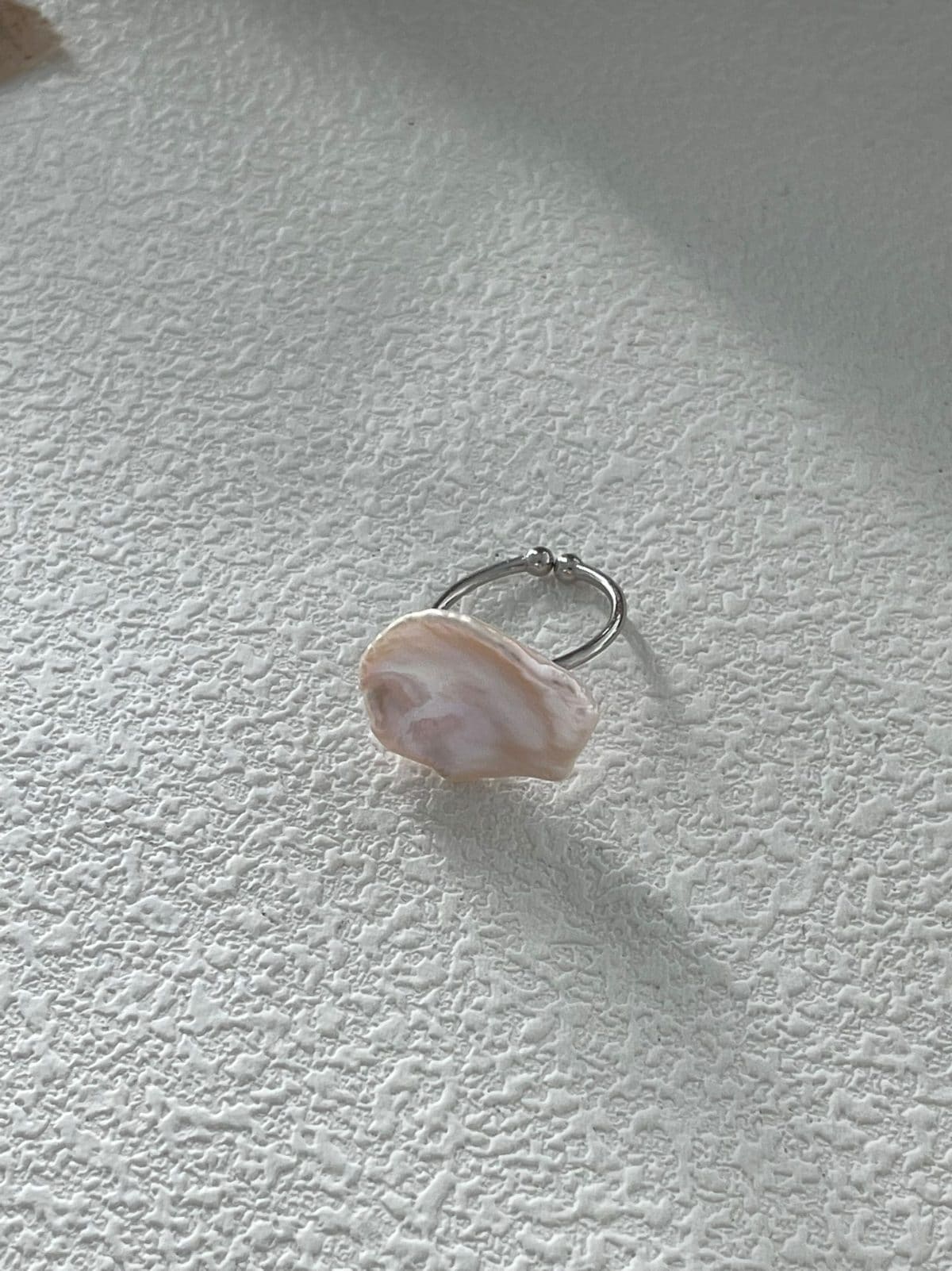 delicate freshwater pearl rings — Sterling Silver Petal Pearl Ring | PoetPearl handcrafted jewelry