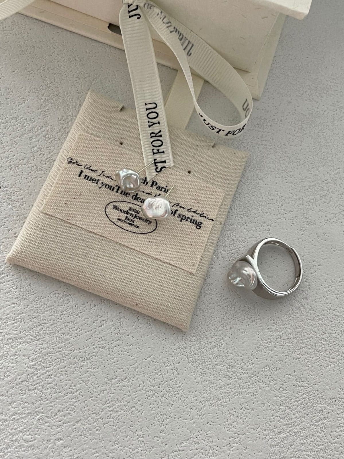 delicate freshwater pearl rings — Sterling Silver Keshi Pearl Ring | PoetPearl handcrafted jewelry