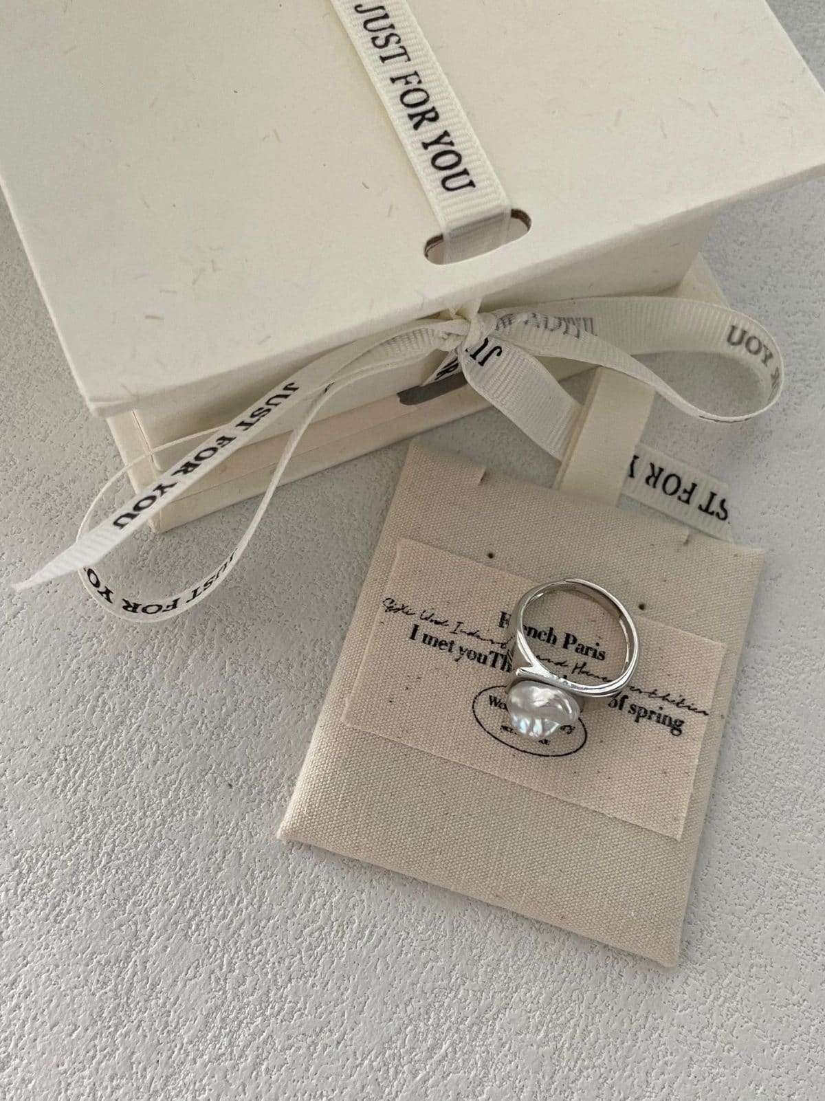 delicate freshwater pearl rings — Sterling Silver Keshi Pearl Ring | PoetPearl handcrafted jewelry