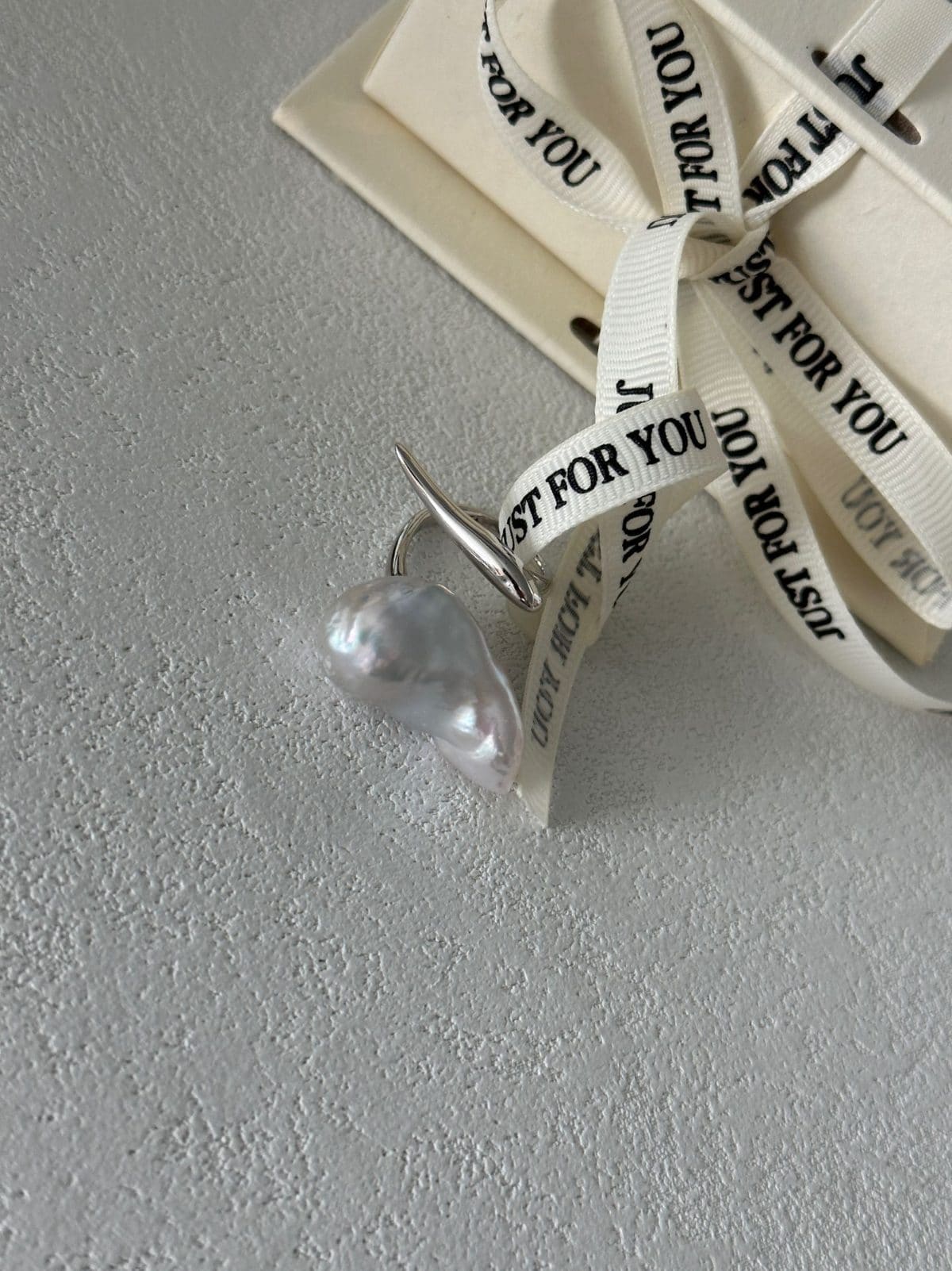 statement large baroque pearl rings — Sterling Silver Dagger Large Baroque Pearl Ring | PoetPearl handcrafted jewelry