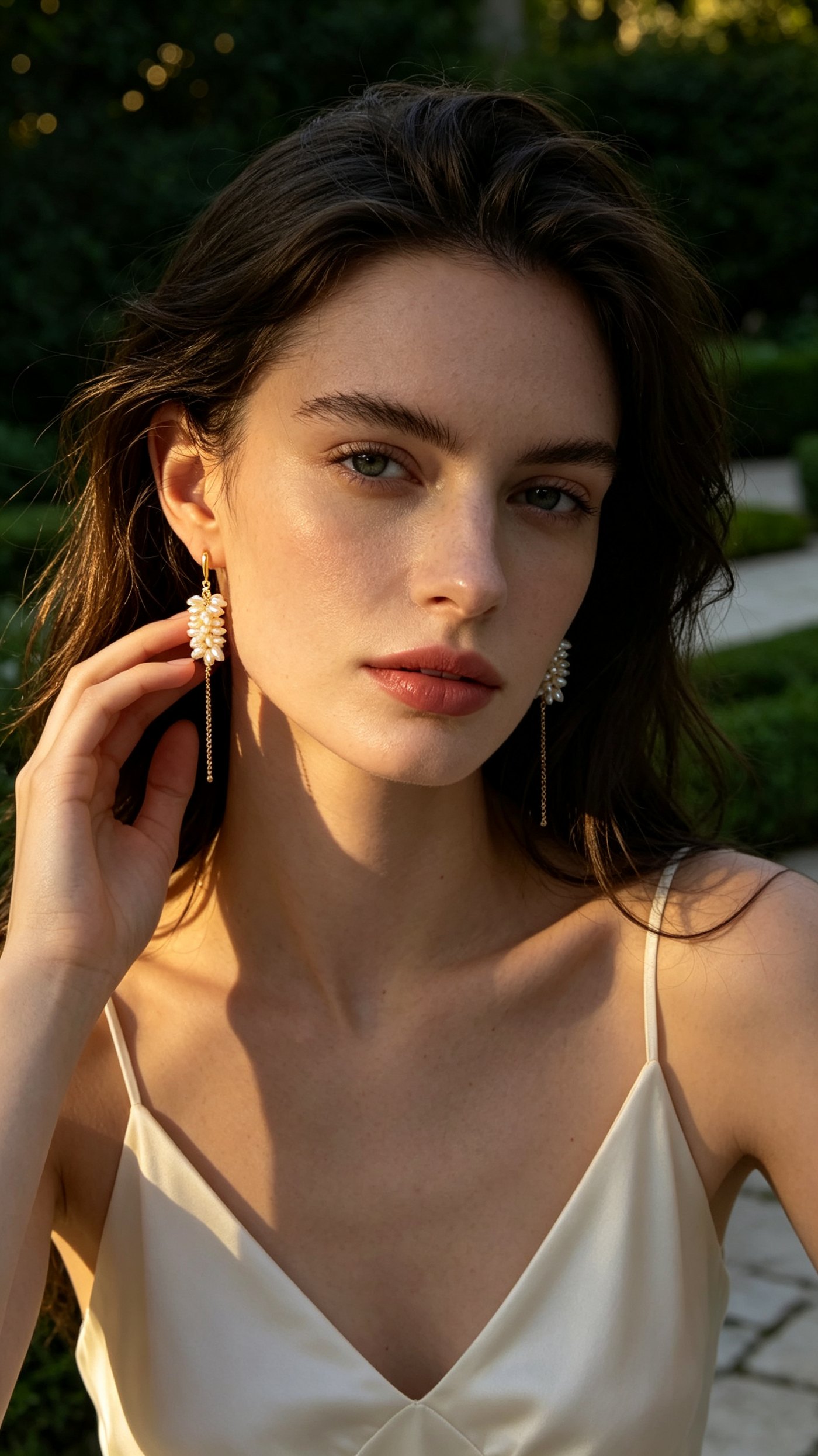 The Harvesting Chorus — Wheat-Ear Rice Pearl Cluster Tassel Earrings | PoetPearl handcrafted jewelry