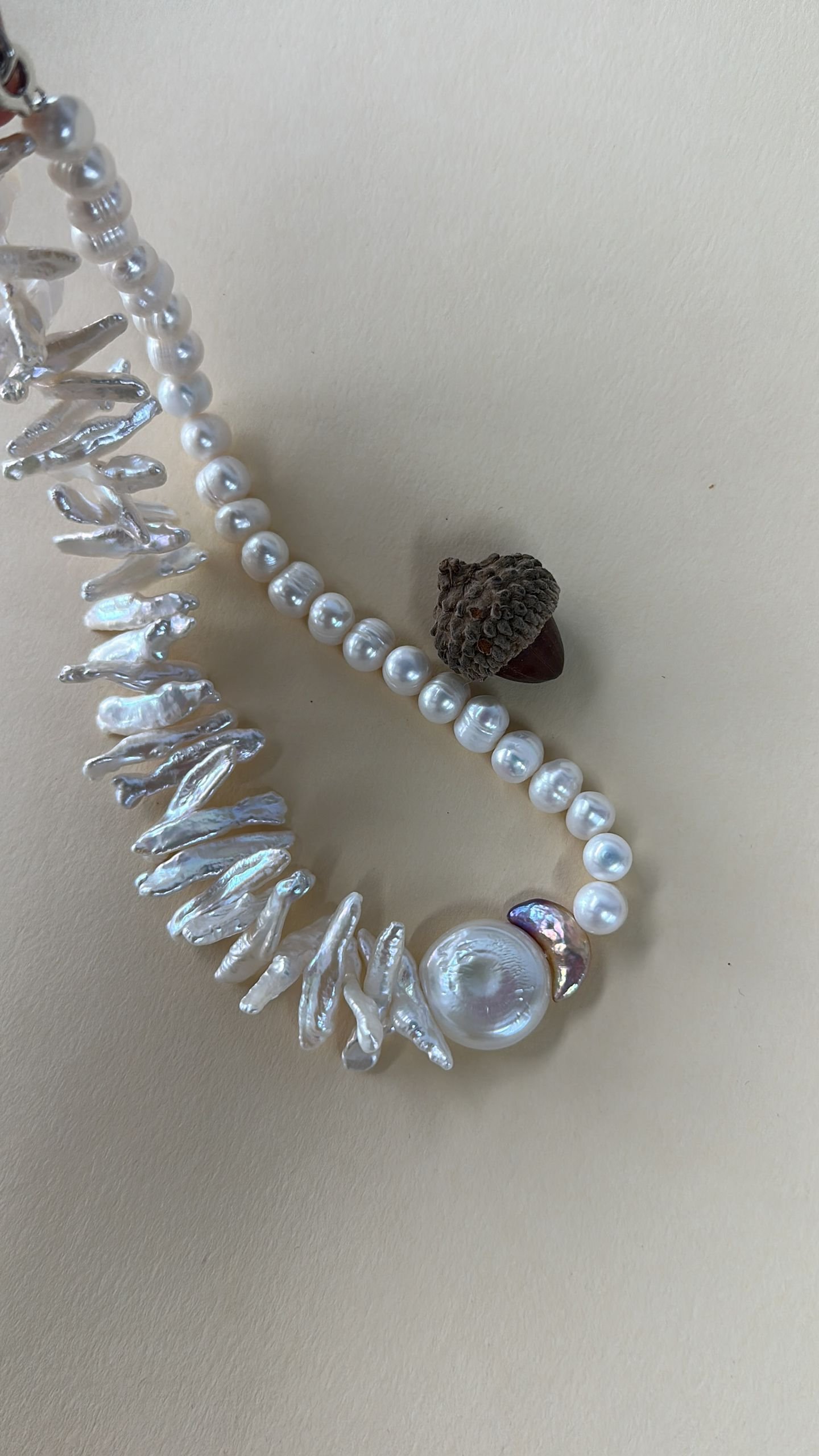 The Striking Epic — Seine River Wave Pearl Necklace | PoetPearl handcrafted jewelry