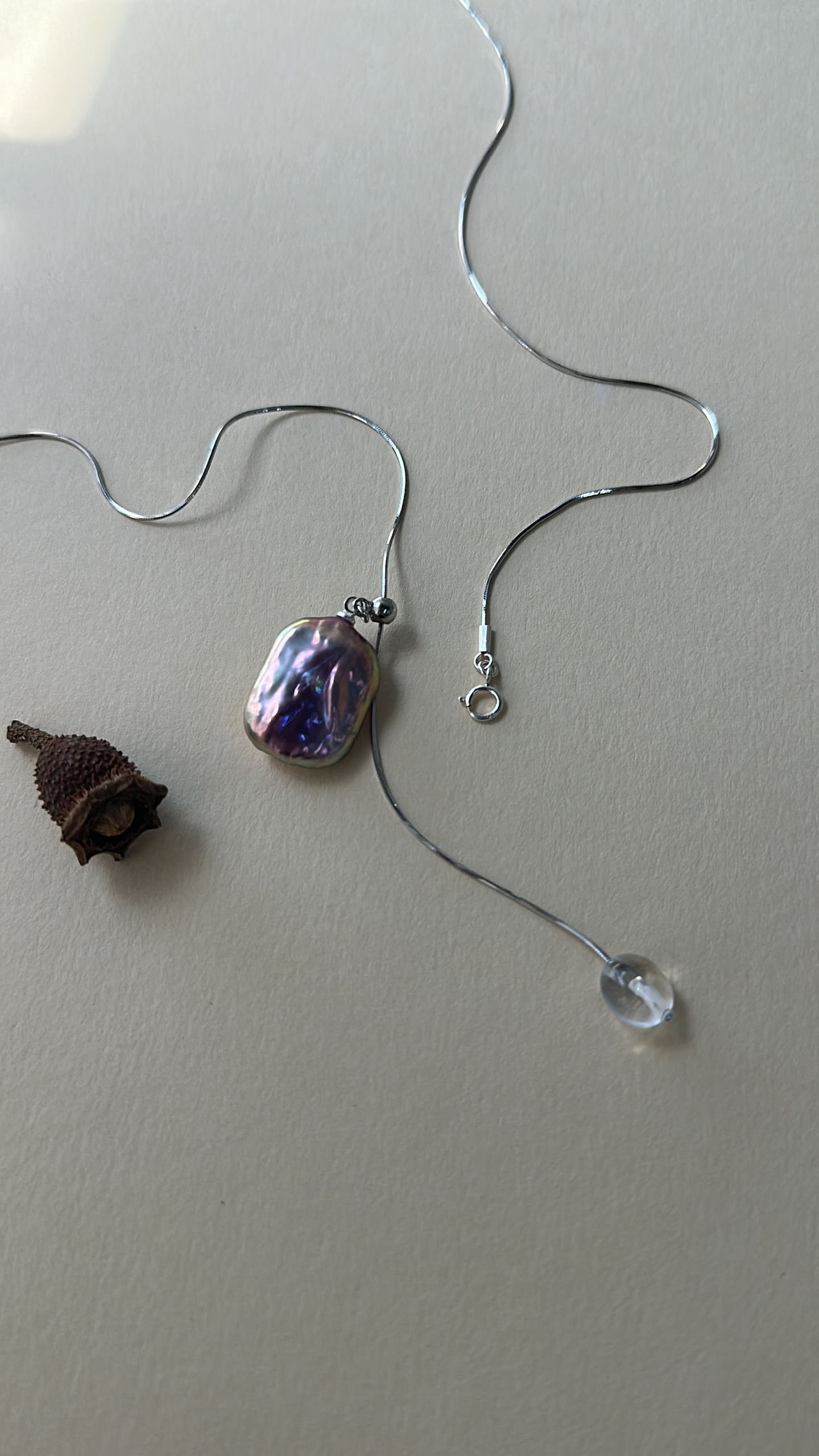 The Radiant Chorus — Monet Cascading Pearl Necklace | PoetPearl handcrafted jewelry