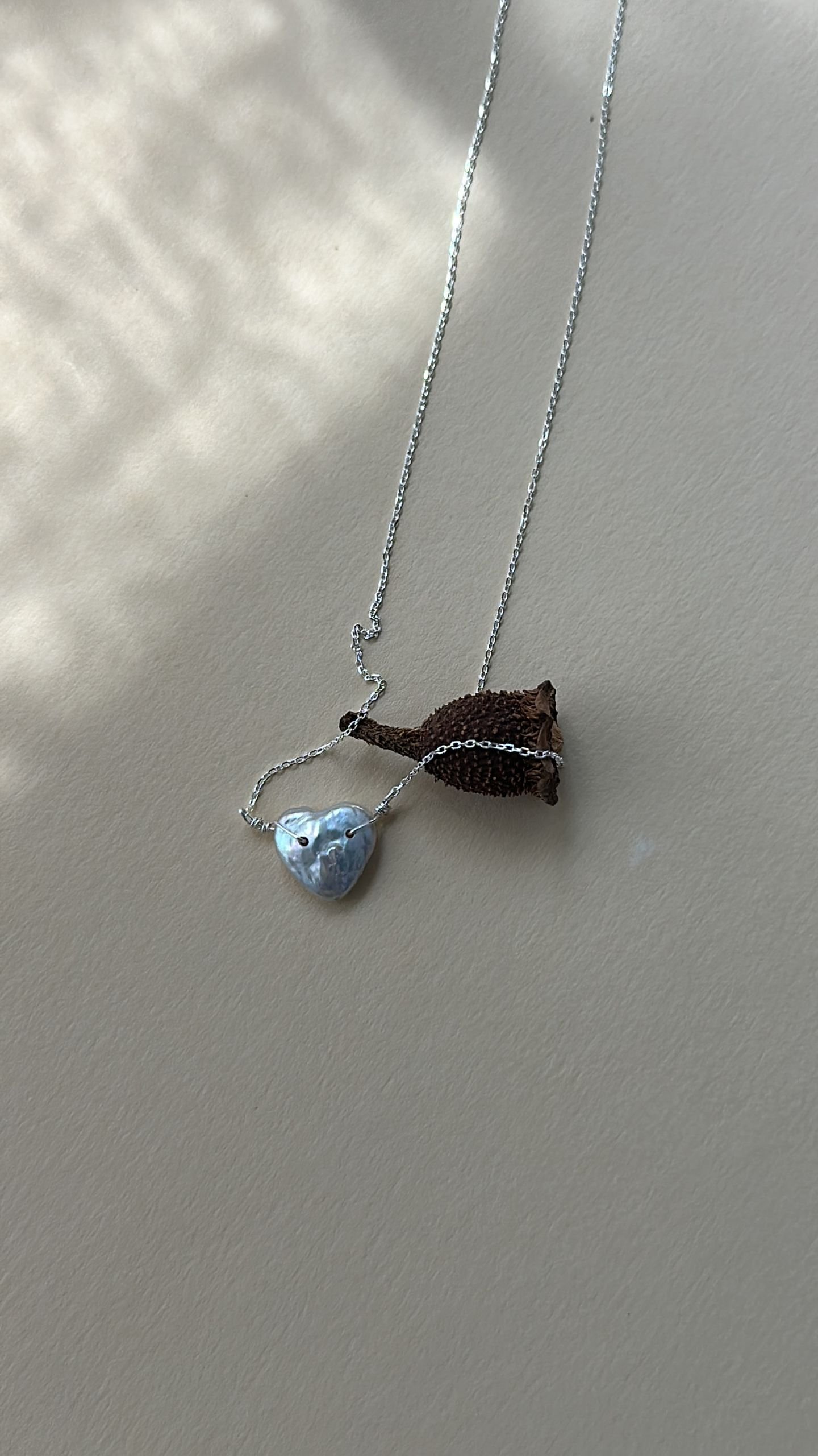 The Light Verse — Smiley Heart Baroque Pearl Necklace | PoetPearl handcrafted jewelry