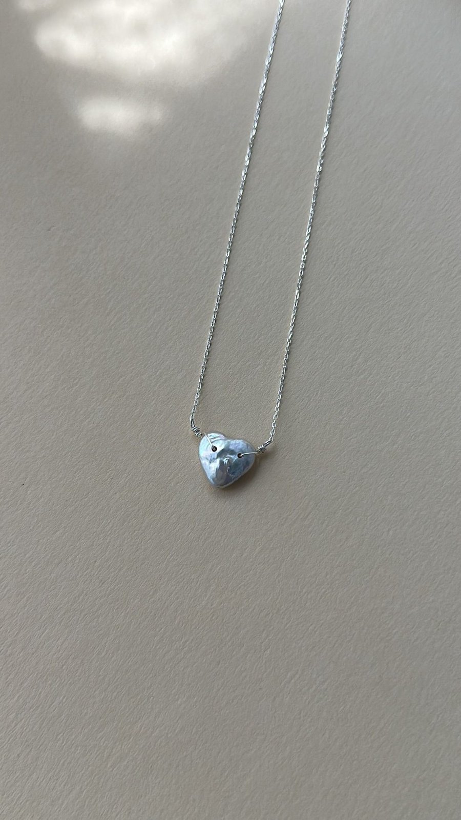 The Light Verse — Smiley Heart Baroque Pearl Necklace | PoetPearl handcrafted jewelry