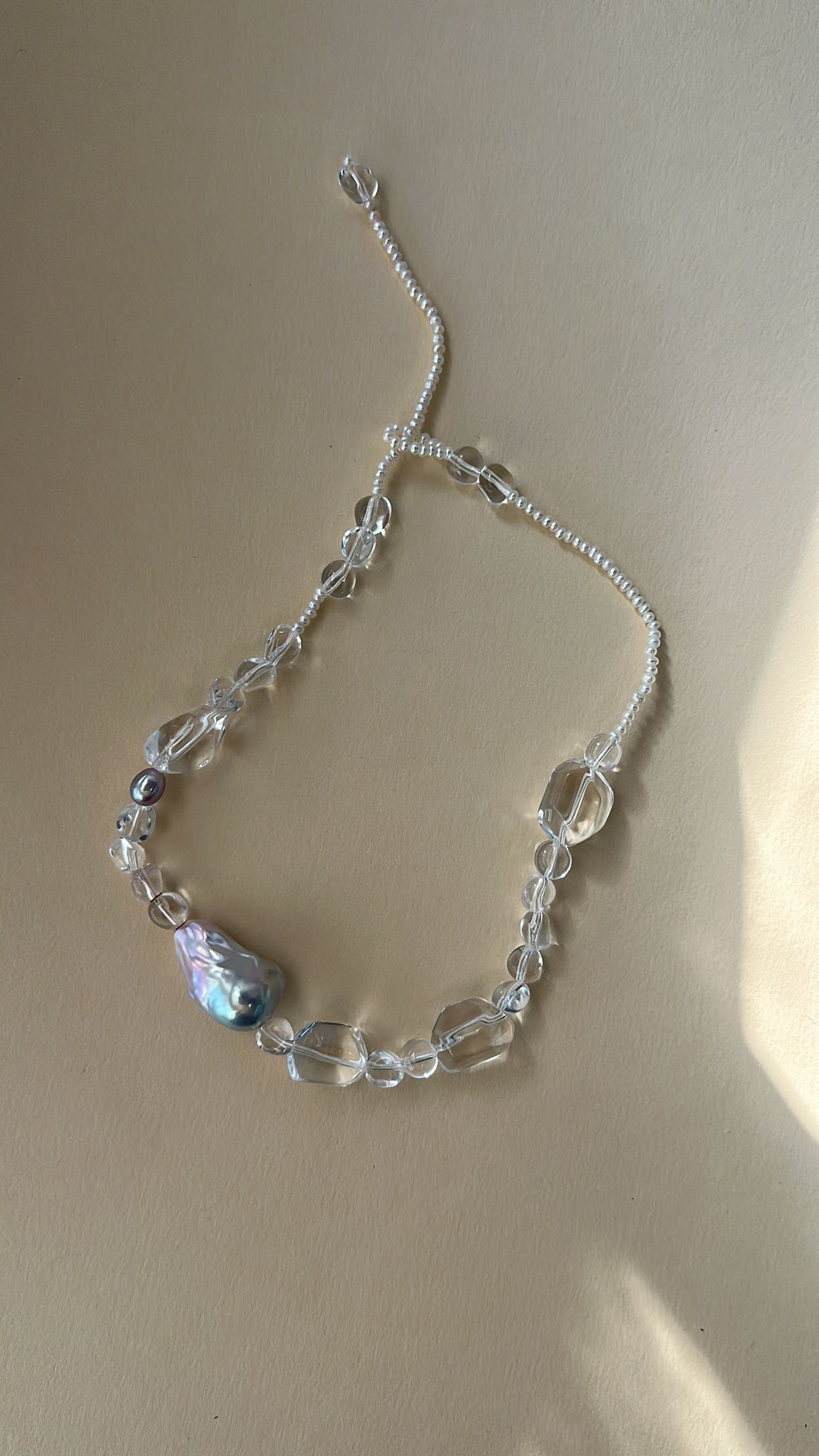 The Joyful Chorus — Candy Crystal Baroque Pearl Necklace | PoetPearl handcrafted jewelry