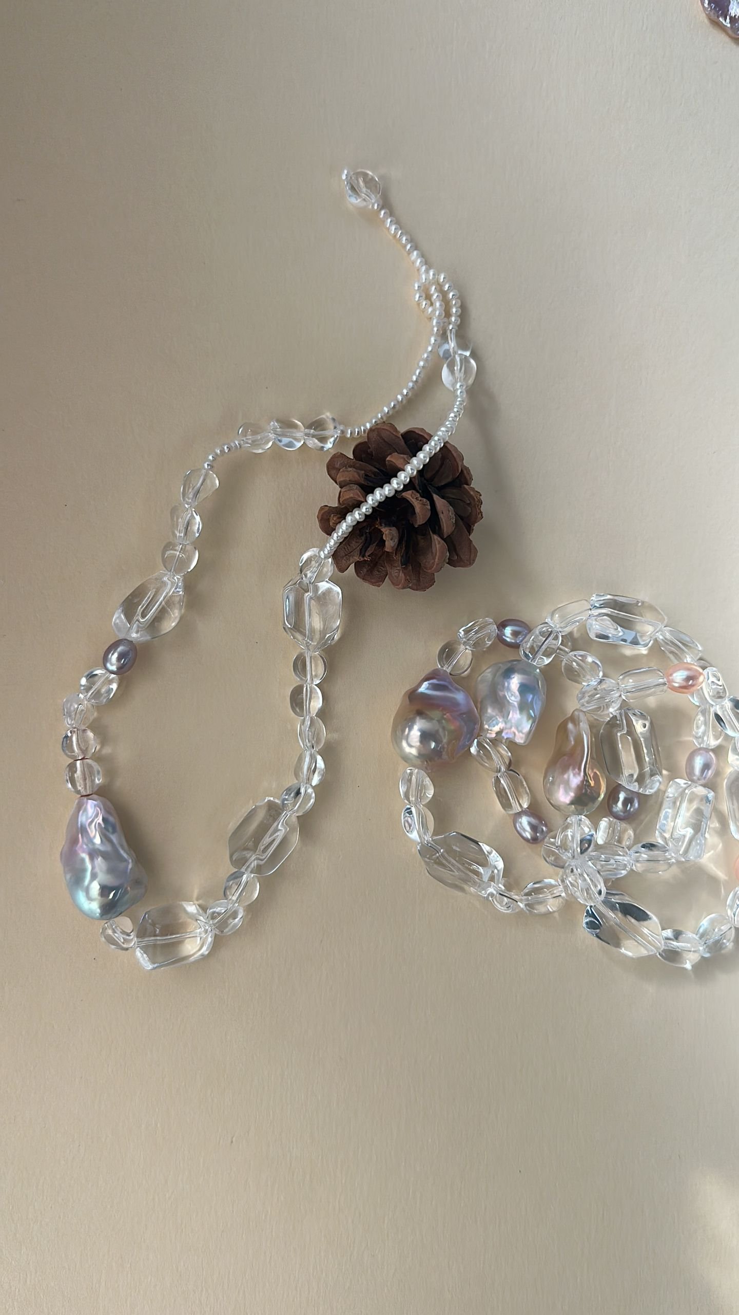 The Joyful Chorus — Candy Crystal Baroque Pearl Necklace | PoetPearl handcrafted jewelry