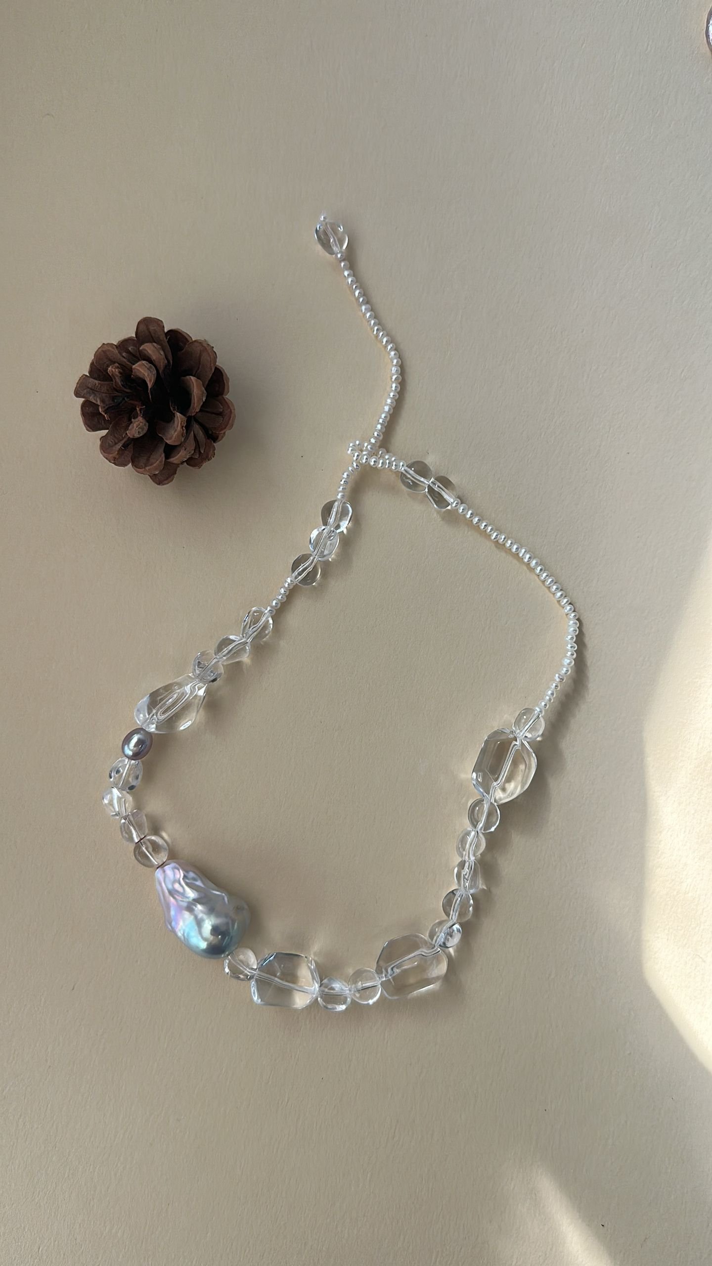 The Joyful Chorus — Candy Crystal Baroque Pearl Necklace | PoetPearl handcrafted jewelry