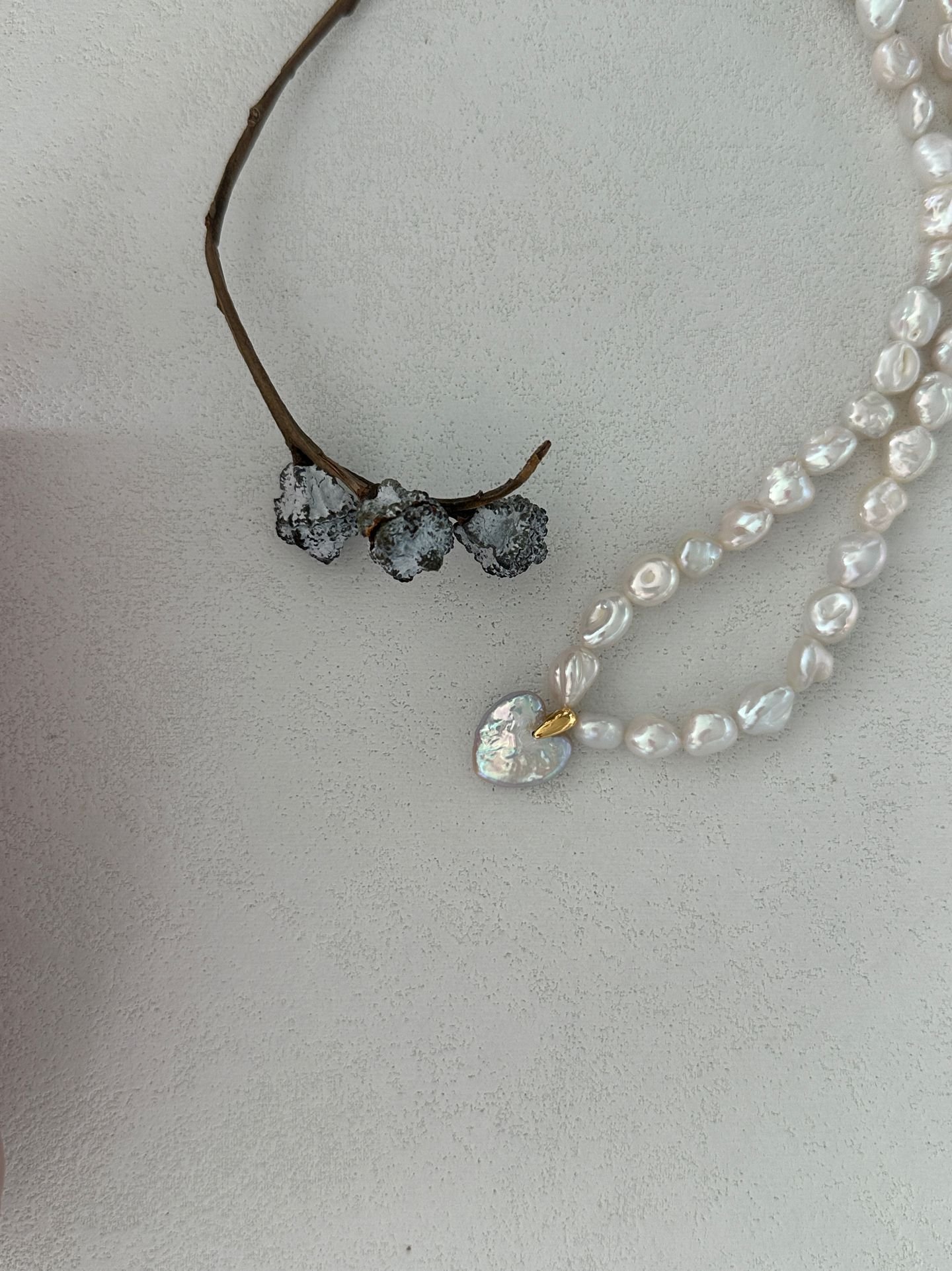 The Given Dedication — Sweet Heart Baroque Pearl Necklace | PoetPearl handcrafted jewelry