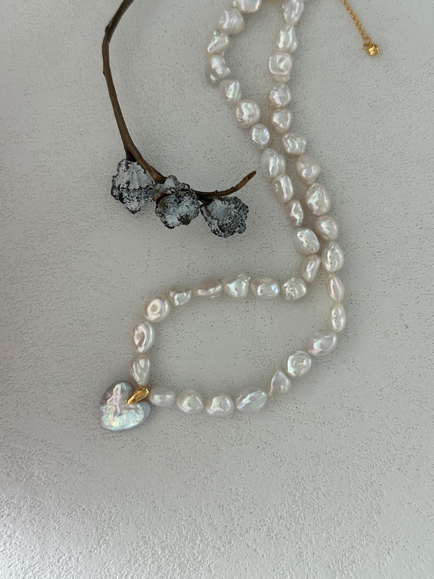 The Given Dedication — Sweet Heart Baroque Pearl Necklace | PoetPearl handcrafted jewelry