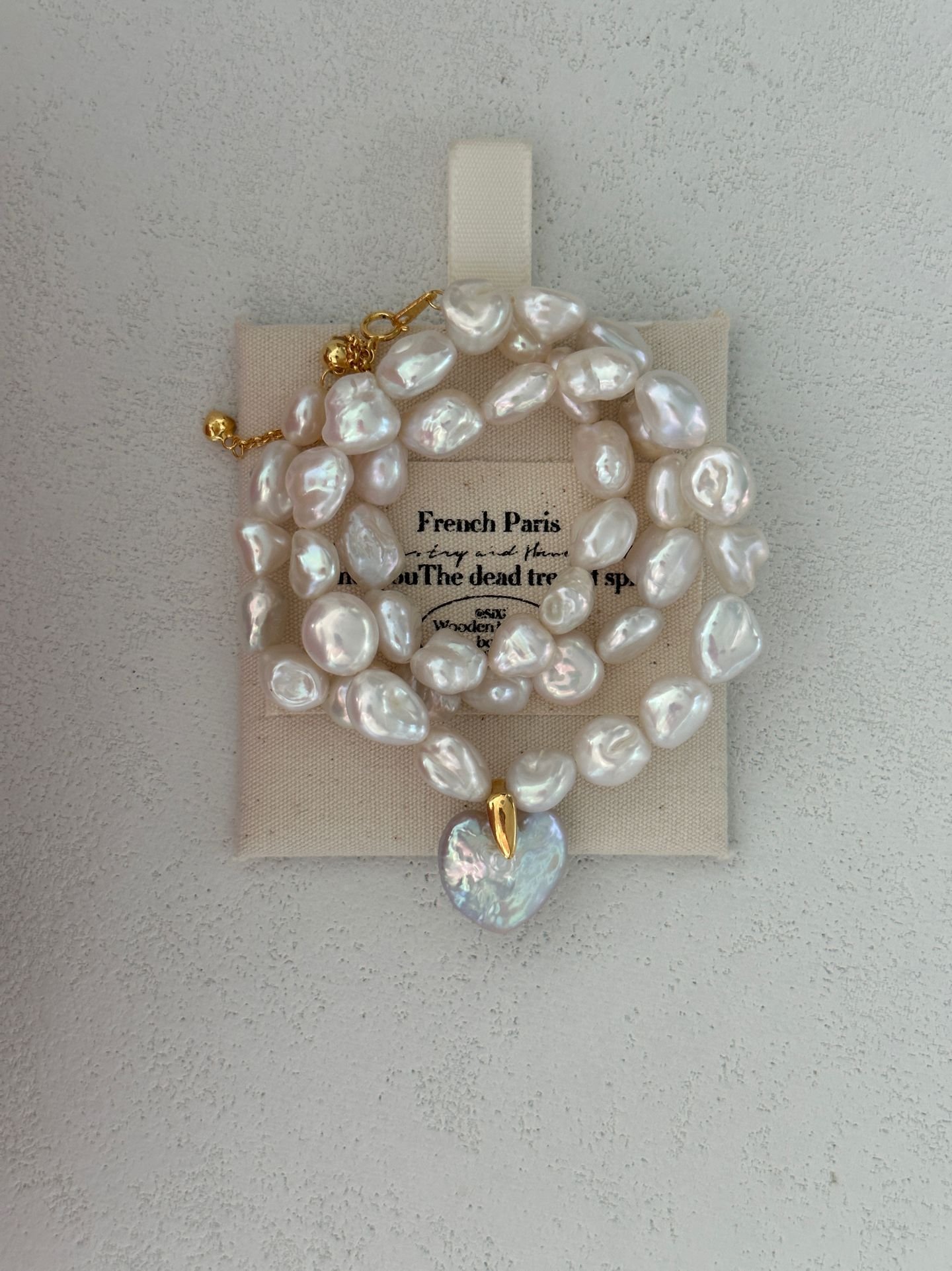 The Given Dedication — Sweet Heart Baroque Pearl Necklace | PoetPearl handcrafted jewelry