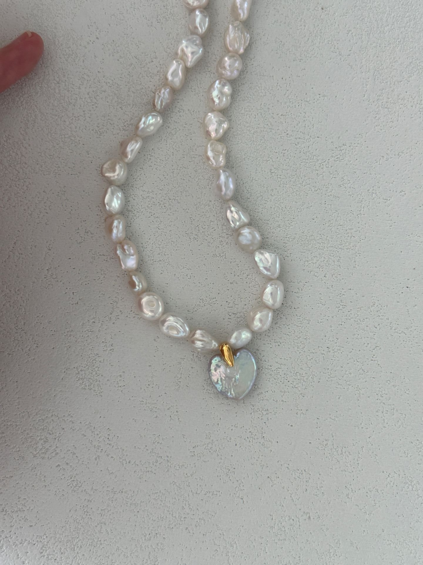 The Given Dedication — Sweet Heart Baroque Pearl Necklace | PoetPearl handcrafted jewelry