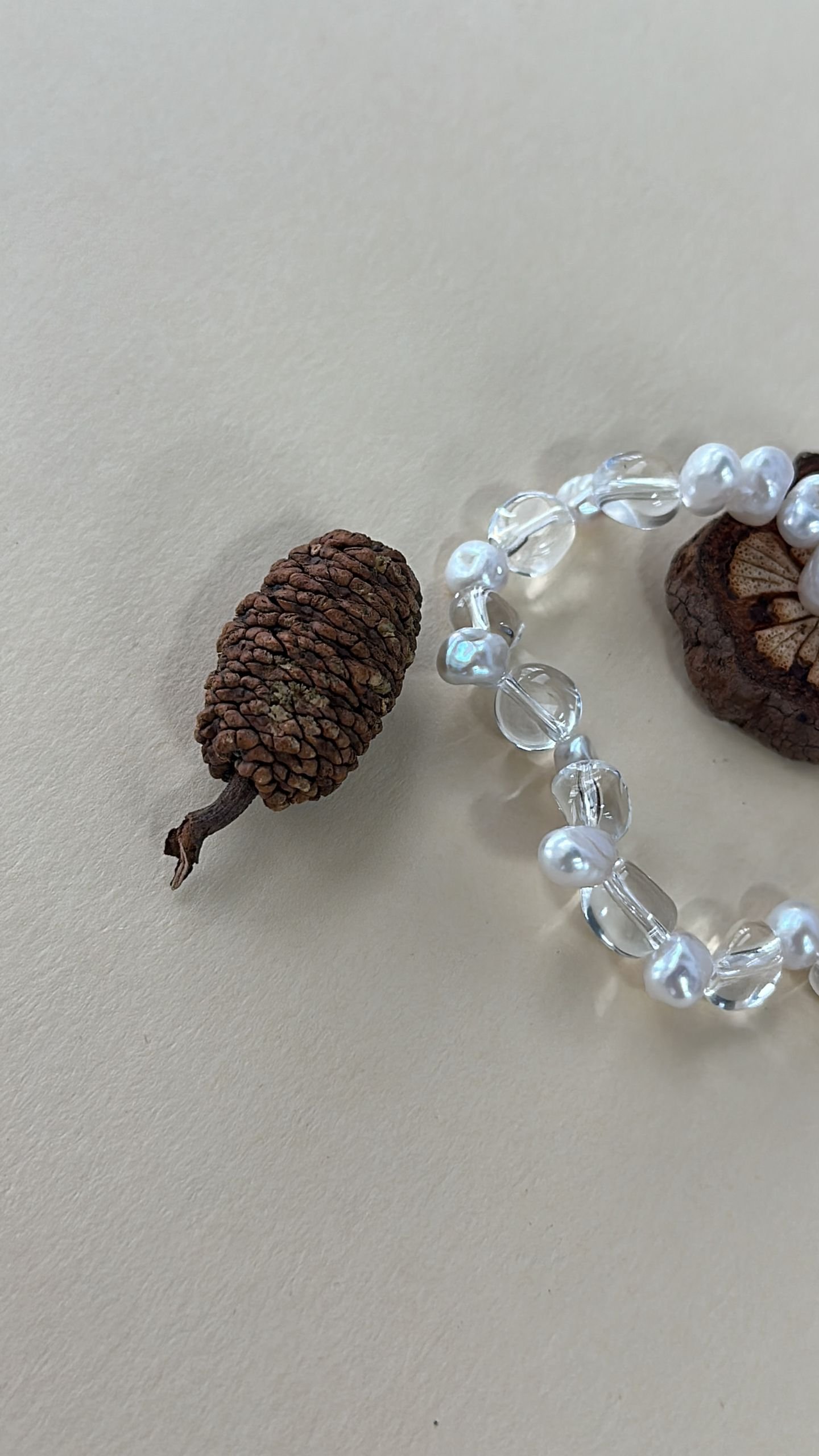 The Soft Verse — Crystal Frost Baroque Pearl Bracelet | PoetPearl handcrafted jewelry