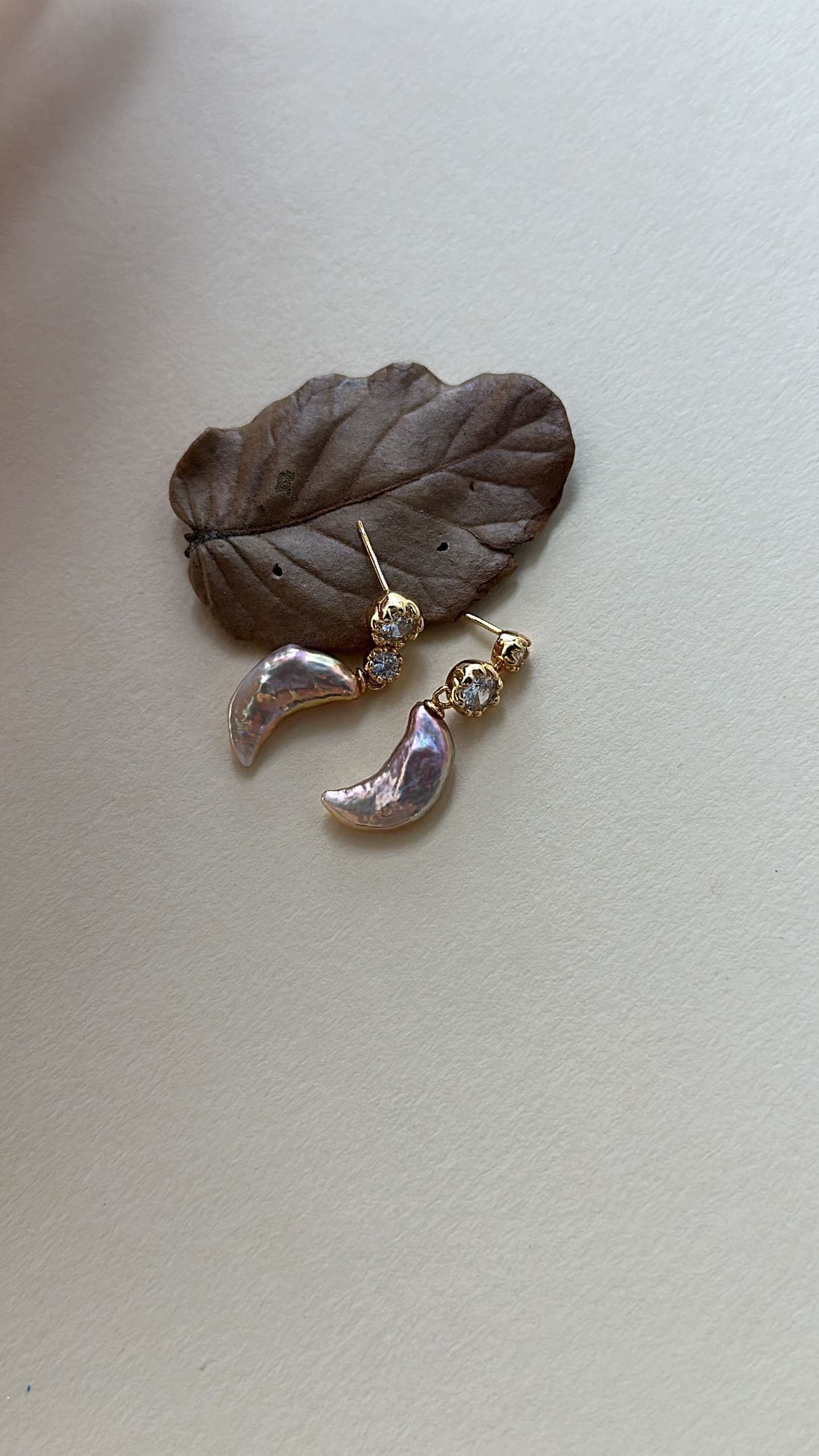 The Resonant Chorus — Moon Isle Star Baroque Pearl Dangle Earrings | PoetPearl handcrafted jewelry