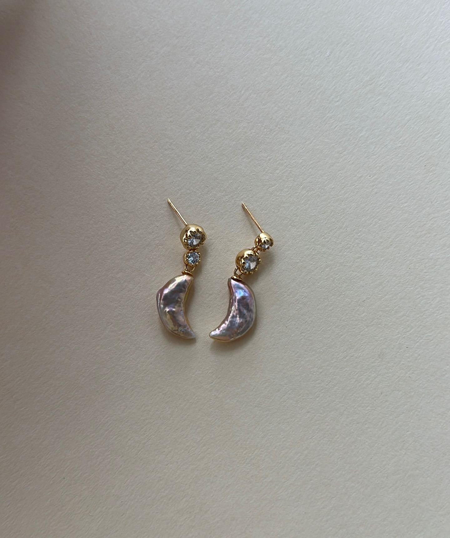 The Resonant Chorus — Moon Isle Star Baroque Pearl Dangle Earrings | PoetPearl handcrafted jewelry