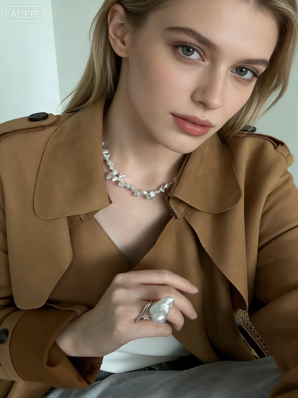 delicate freshwater pearl necklaces — Sterling Silver Keshi Pearl Necklace | PoetPearl handcrafted jewelry